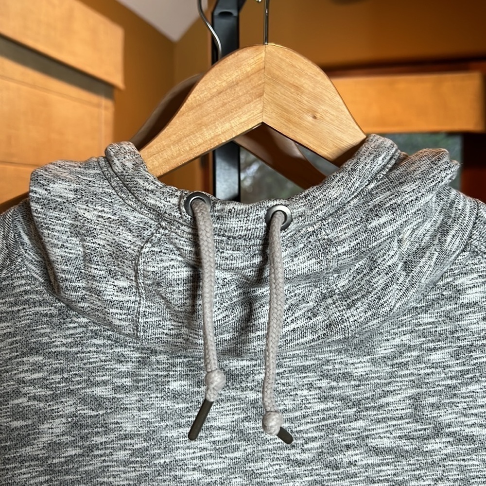 Carhartt Scuba Neck Hoodie Women’s Size Small Heather Gray Workwear Pullover - Picture 4 of 8